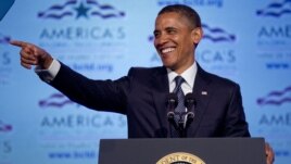 El presidente Barack Obama habla durante la conferencia legislativa de un sindicato de la construcción, en Washington.