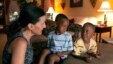 American Theresa Alden talks with her adopted foreign-born sons, Gavin (C), 6, and Graem, 4, at their home in Lancaster, Pennsylvania (file photo).