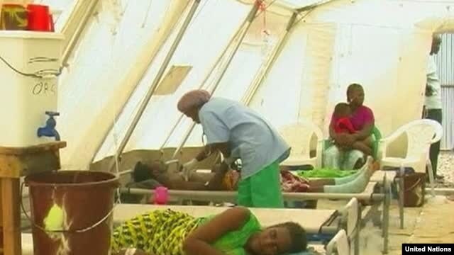 United Nations relief agencies report that serious food and water problems are turning many refugee camps in the Middle East and Africa into breeding grounds for a range of life-threatening diseases.
