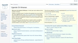 A screenshot of a Ugandan oil industry "wiki," the first open source reference for the country's oil industry, Wednesday, Dec. 18, 2012.