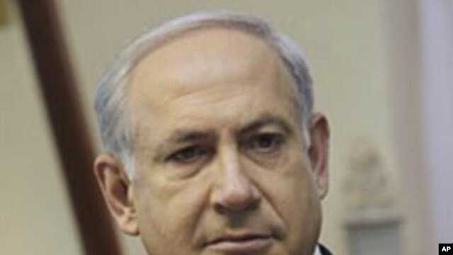 Israeli Prime Minister Benjamin Netanyahu is seen during the weekly cabinet meeting in Jerusalem, Sunday, 27 Dec 2009