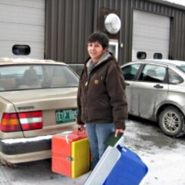 Maryterese Briggs delivers meals - and conversation - to clients three days a week.