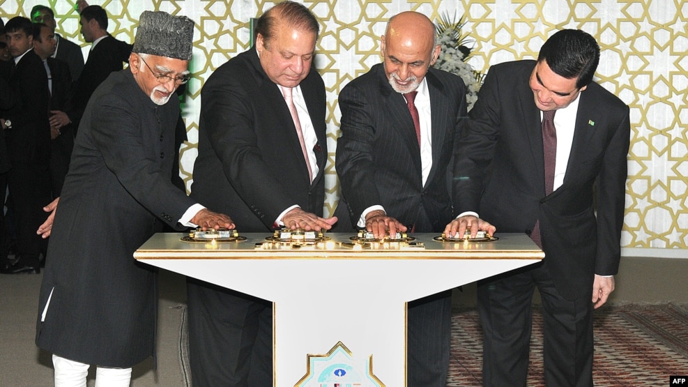 کار عملی احداث خط لوله پروژه تاپی در دسمبر سال گذشته توسط رهبران ترکمنستان، افغانستان، پاکستان و هند افتتاح شد.