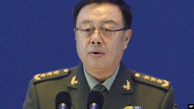  2015年10月17日中共中央军委副主席范长龙在北京举行的第六届香山论坛发表讲话。