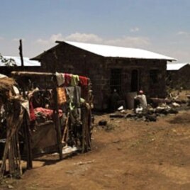 New houses built by Habitat for Humanity in Vumilia Eldoret Camp