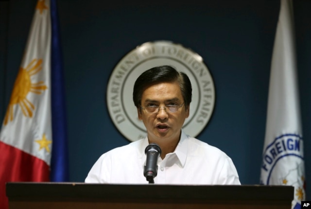 Phát ngôn viên Bộ Ngoại giao Philippines Charles Jose nói Manila chỉ cần trình bày những sự kiện thuộc phạm vi của Công ước LHQ về Luật Biển.