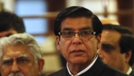 Pakistan's Prime Minister Raja Pervez Ashraf speaks to the media at a military hospital, where he visited Malala Yousufzai, in Rawalpindi, October 12, 2012.