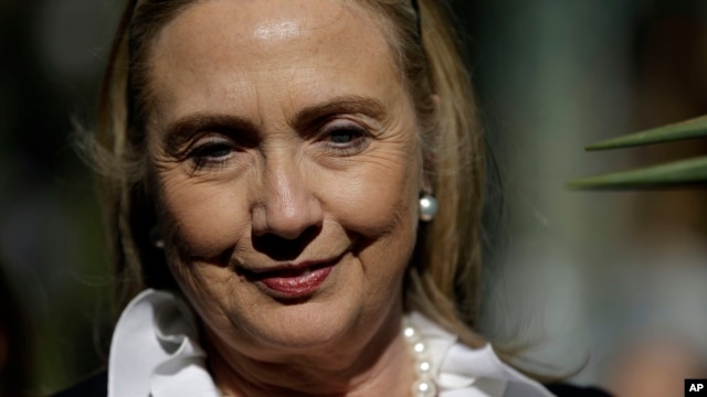 U.S. Secretary of State Hillary Rodham Clinton, Nov. 14, 2012. 