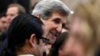 John Kerry, the new U.S. Secretary of State, greets employees of the State Department in Washington February 4, 2013. Today is Kerry