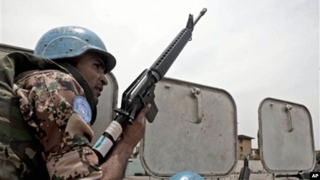 UN peacekeeper in Ivory Coast