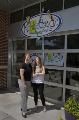 Katie Weiford and her mother, Sheila, are opening Kookiedoodle Krafts in Kansas City together. (Courtesy Katie Weiford)