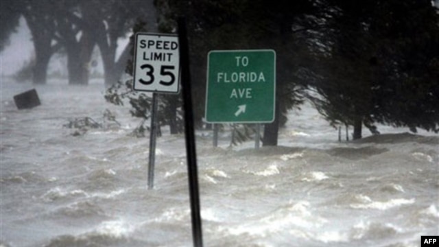 Hurricane Katrina caused flood waters up to six meters deep in some areas of New Orleans, Louisiana
