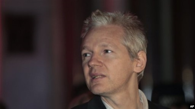 WikiLeaks founder Julian Assange, Dec 16, 2010 (file photo)