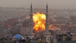 Ikibombe kirashwe n'indege z'igihugu ca israeli muri Gaza