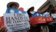 Sinh viên Philippines biểu tình chống Trung Quốc tại Manila, tháng 3/2016.