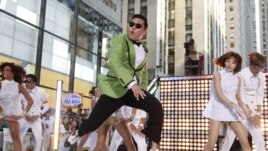 South Korean rapper Psy performs his massive K-pop hit 'Gangnam Style' live on NBC's 'Today' show in New York.