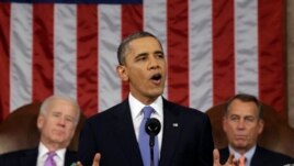President Barack Obama gives his State of the Union address Feb. 12, 2013.
