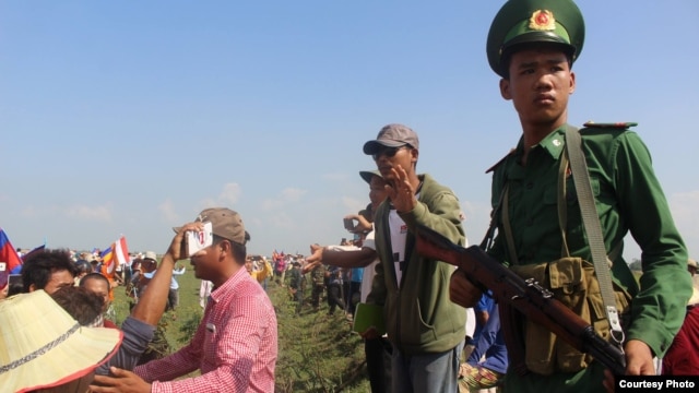 Photo taken at the scene of 'clashes' at Vietnam and Cambodia border on June 28, 2015.