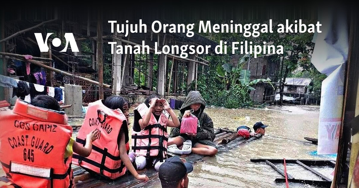 Tujuh Orang Meninggal Akibat Tanah Longsor Di Filipina