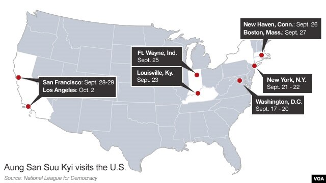 Aung San Suu Kyi's U.S. Visit