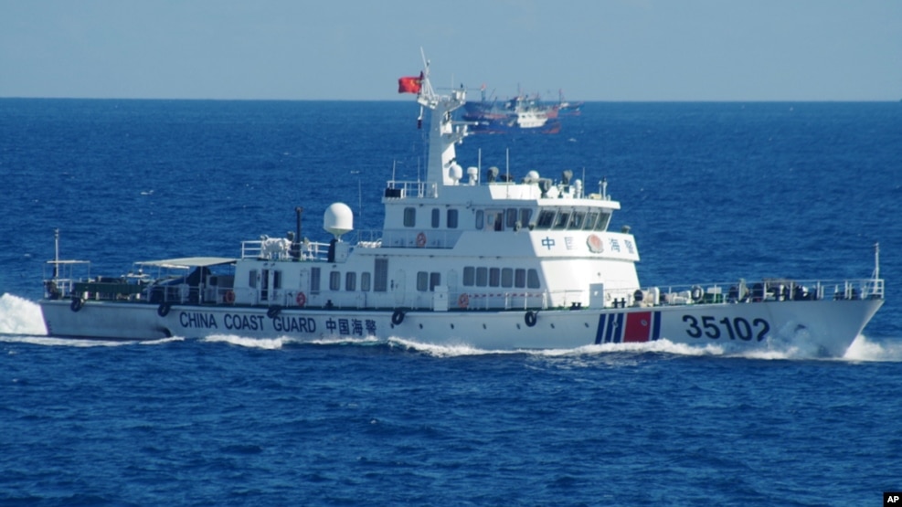 Tàu tuần duyên Trung Quốc gần vùng lãnh hải tranh chấp ở biển Hoa Đông hôm 6/8.