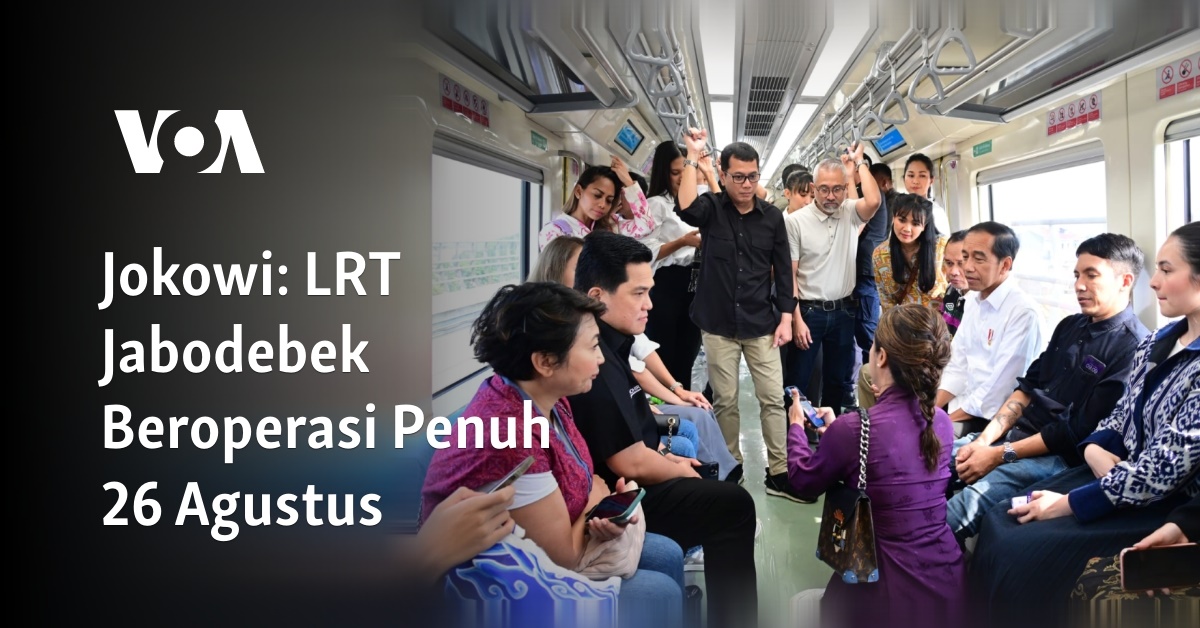 Jokowi LRT Jabodebek Beroperasi Penuh 26 Agustus