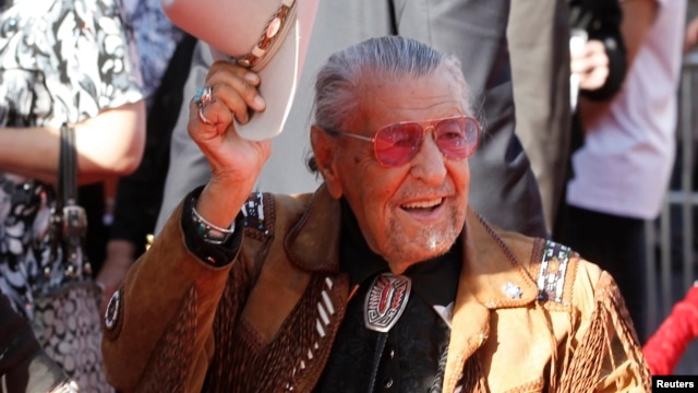 Actor Herb Jeffries, who appeared as a singing cowboy in films, arrives at the opening night gala of the 2011 TCM Classic Film Festival featuring a screening of a restoration of 'An American In Paris' in Hollywood, California, April 28, 2011.