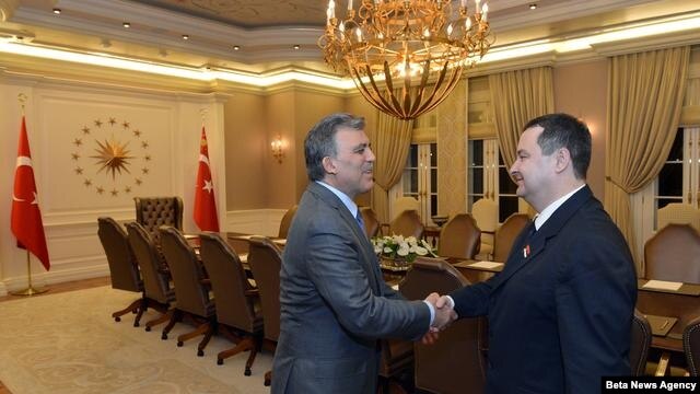 Predsednik Turske Abdulah Gul primio jeu Ankari premijera Srbije Ivicu Dačića i druge članove srpske delegacije koji su doputovali u dvodnevnu posetu Turskoj