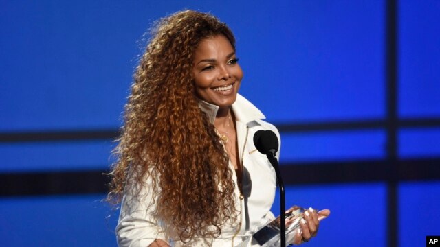 Janet Jackson accepts the ultimate icon: music dance visual award at the BET Awards at the Microsoft Theater on June 28, 2015, in Los Angeles.