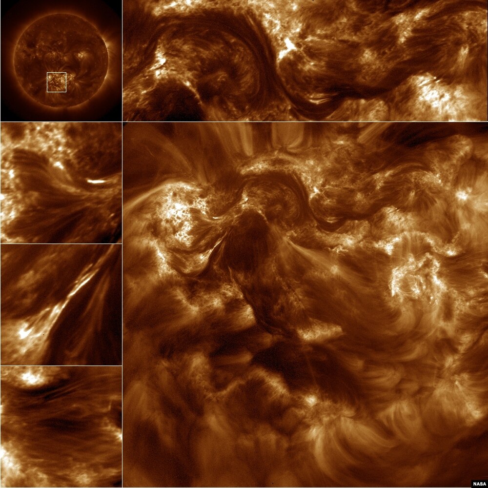 NASA's High Resolution Coronal Imager, or Hi-C, telescope captured the highest-resolution images ever taken of the sun's million-degree atmosphere, the corona.