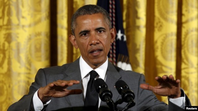 Tổng thống Hoa Kỳ Barack Obama phát biểu tại Tòa Bạch Ốc.