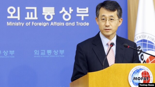 지난달 23일 유엔 안보리 대북 결의안과 관련해 브리핑 중인 조태영 한국 외통부 대변인. (자료사진)