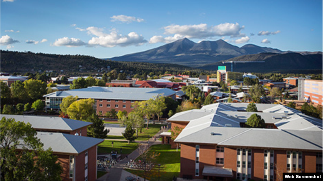Vista general de la Universidad de Northern Arizona en Flagstaff.
