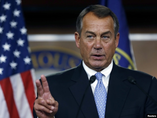 Speaker of the House John Boehner (R-OH) during a news conference on Capitol Hill in Washington, November 9, 2012.