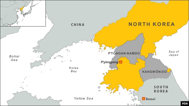 North Korea  flooded provinces