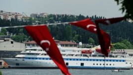 Turkish aid ship, the Mavi Marmara, is seen in Istanbul, Turkey on May 30, 2011.