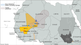 CLICK to Expand: Tuareg settlements in Mali