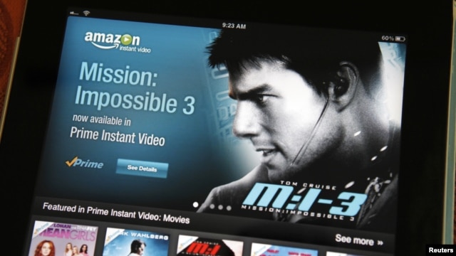 Video de Amazon en un iPad de Apple. La compañía de la manzana dejará por fuera a YouTube de su sistema operativo.
