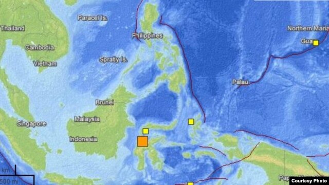Earthquake Map, August 18, 2012 (USGS)