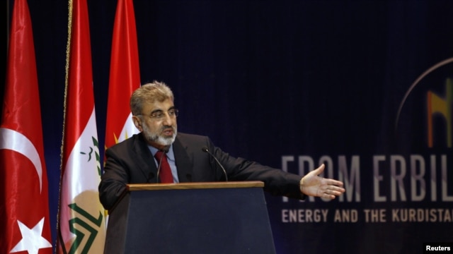 Wezîrê Enerjî û Derametên Xwezayî yê Tirkîyê Taner Yildiz di Konferansa Enerjîyê de axaftinek diike.

Hewlêr, Kurdistan, Gulan 20, 2012