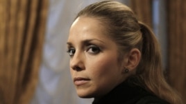 Yevhenia Carr, daughter of former Ukrainian former prime minister Yulia Tymoshenko, in Kyiv, October 13, 2011.
