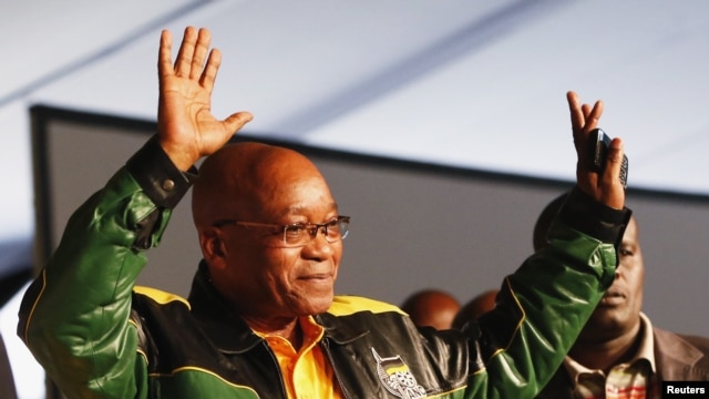 President Jacob Zuma attends 53rd National Conference of his ruling African National Congress, Bloemfontein, December 16, 2012.