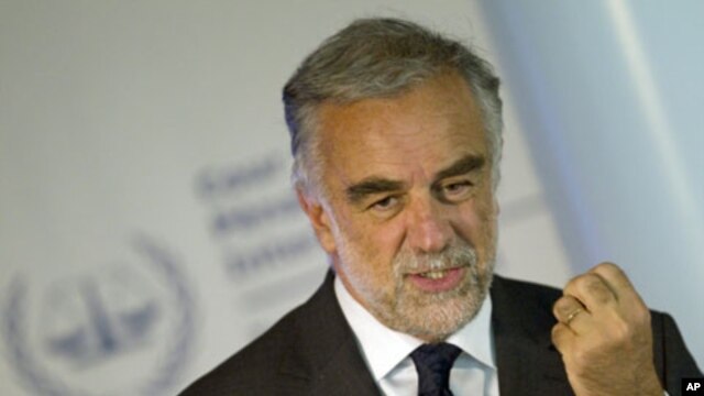 International Criminal Court's chief prosecutor Luis Moreno-Ocampo  (file photo)