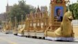 The royal funeral convoys are prepared ahead of the funeral procession for Cambodia