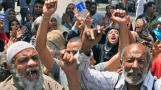 Tough economic times spark a demonstration in Cairo shortly after the Arab Spring began in 2011 and as the IMF agreed to provide Egypt with $3 billion to deal with the hard times..  