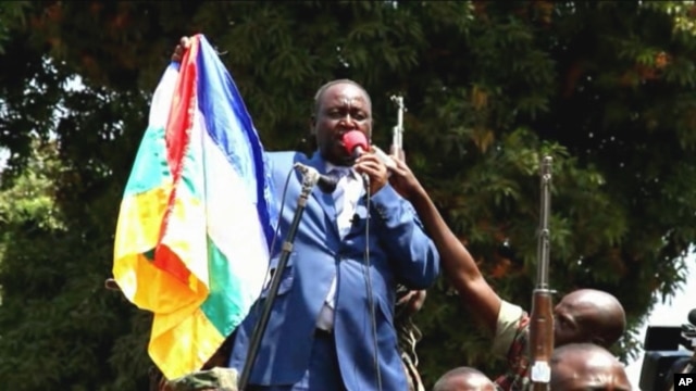 Tổng thống Cộng Hòa Trung Phi Francois Bozize nói chuyện với công chúng trong thủ đô Bangui, 27/12/12