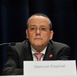 Dr. Marcos Espinal during session on AIDS and TB at International AIDS Conference in Vienna, Austria, 22 Jul 2010