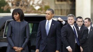 Rais wa Marekani Barack Obama na Mkewe Michelle Obama.