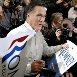 Former Massachusetts governor and Republican presidential hopeful, Mitt-Romney