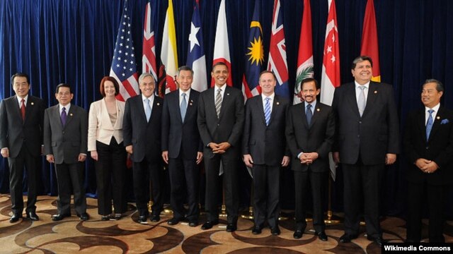 Các nhà lãnh đạo của các nước thành viên và các nước đang đàm phán gặp nhau tại một hội nghị thượng đỉnh của TPP năm 2010.
